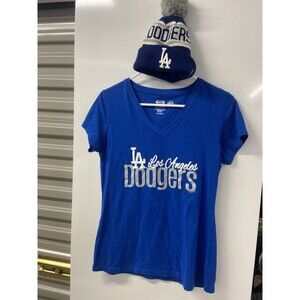 Los Angeles DODGERS MLB blue women S short sleeve t-shirt 5th & OCEAN,size M